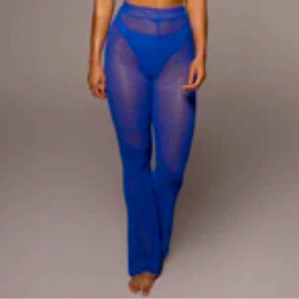 NWT Jluxlabel Blue Kali Summer Cover Up Pants